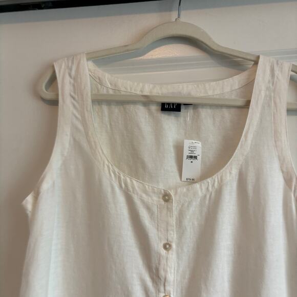 NWT Old Navy Women’s Linen-Blend Embroidered Vest Top Sz M Essential Basic - Picture 11 of 11